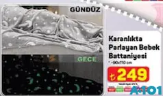 Karanlıkta Parlayan Bebek Battaniyesi Karanlıkta Parlayan Bebek Battaniyesi