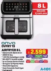 Onvo 0VFRY 13 Airfreyer 8 L Onvo 0VFRY 13 Airfreyer 8 L
