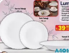 Luminarc Servis Tabağı 25 cm Luminarc Servis Tabağı 25 cm