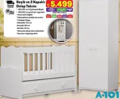 Beşik ve 2 Kapaklı Dolap Takımı Beşik ve 2 Kapaklı Dolap Takımı