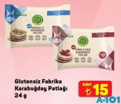 Glutensiz Fabrika Karabuğday Patlağı 24 g Glutensiz Fabrika Karabuğday Patlağı 24 g
