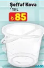 Şeffaf Kova 13 L Şeffaf Kova 13 L