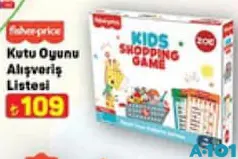 Fisher Price Kutu Oyunu Alışveriş Listesi Fisher Price Kutu Oyunu Alışveriş Listesi