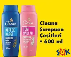 Cleana Şampuan Çeşitleri 600 ml Cleana Şampuan Çeşitleri 600 ml
