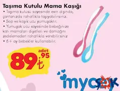 Mycey Taşıma Kutulu Mama Kaşığı Mycey Taşıma Kutulu Mama Kaşığı