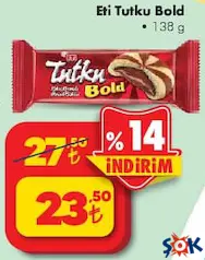 Eti Tutku Bold Bisküvi 138 g Eti Tutku Bold Bisküvi 138 g
