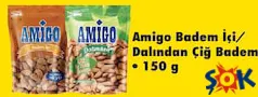 Amigo Badem İçi /Dalından Çiğ Badem 150 g Amigo Badem İçi /Dalından Çiğ Badem 150 g