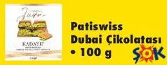Patiswiss Dubai Çikolatası 100 g Patiswiss Dubai Çikolatası 100 g