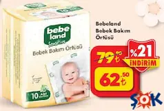 Bebeland Bebek Bakım Örtüsü 10'lu Bebeland Bebek Bakım Örtüsü 10'lu