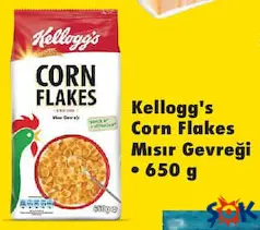 Kellogg's Corn Flakes Mısır Gevreği 650 g Kellogg's Corn Flakes Mısır Gevreği 650 g