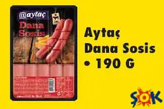 Aytaç Dana Sosis 190 g Aytaç Dana Sosis 190 g