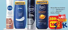 Nivea Derma Control -150 ml Deodorant + 250 ml Duş Jeli Kadın/Erkek Nivea Derma Control -150 ml Deodorant + 250 ml Duş Jeli Kadın/Erkek