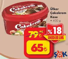 Ülker Çokokrem Kase 400 g Ülker Çokokrem Kase 400 g