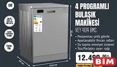 Keysmart KEY 4014 BMS 4 Programlı Bulaşık Makinesi