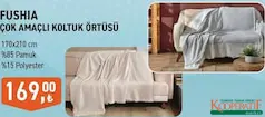 Fushia Çok Amaçlı Koltuk Örtüsü 170x210 cm Fushia Çok Amaçlı Koltuk Örtüsü 170x210 cm