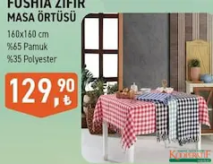 Fushia Zifir Masa Örtüsü Fushia Zifir Masa Örtüsü