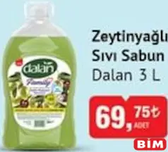 Dalan Zeytinyağlı Sıvı Sabun 3 L Dalan Zeytinyağlı Sıvı Sabun 3 L