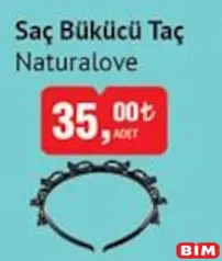 Naturalove Saç Bükücü Taç Naturalove Saç Bükücü Taç