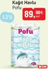 Pofu Kağıt Havlu 12'li Pofu Kağıt Havlu 12'li