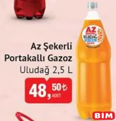 Uludağ Az Şekerli Portakallı Gazoz 2,5 L Uludağ Az Şekerli Portakallı Gazoz 2,5 L