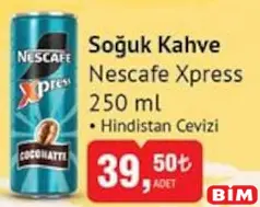 Nescafe Xpress Soğuk Kahve Hindistan Cevizi 250 ml Nescafe Xpress Soğuk Kahve Hindistan Cevizi 250 ml