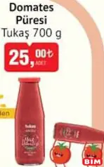 Tukaş Domates Püresi 700 g Tukaş Domates Püresi 700 g