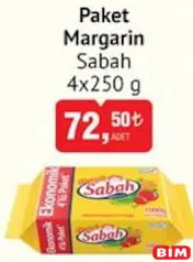Sabah Paket Margarin 4x250 g Sabah Paket Margarin 4x250 g