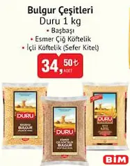 Duru Bulgur Çeşitleri 1 kg Duru Bulgur Çeşitleri 1 kg