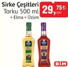 Torku Sirke Çeşitleri Elma/Üzüm 500 ml Torku Sirke Çeşitleri Elma/Üzüm 500 ml