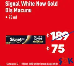 Signal White Now Gold Diş Macunu 75 ml Signal White Now Gold Diş Macunu 75 ml