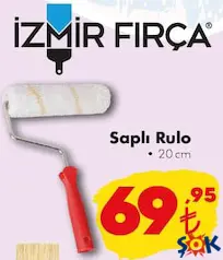 İzmir Fırça Saplı Rulo 20 cm İzmir Fırça Saplı Rulo 20 cm