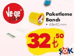Ve-Ge Paketleme Bandı 48x40 mm Ve-Ge Paketleme Bandı 48x40 mm