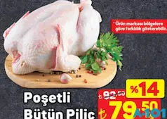 Poşetli Bütün Piliç kg Poşetli Bütün Piliç kg