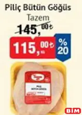 Tazem Piliç Bütün Göğüs Tazem Piliç Bütün Göğüs