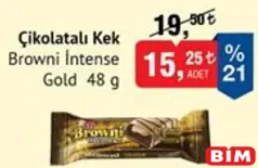 Eti Browni Intense Gold Çikolatalı Kek 48 g Eti Browni Intense Gold Çikolatalı Kek 48 g