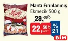 Ekmecik Mantı Fırınlanmış 500 g Ekmecik Mantı Fırınlanmış 500 g