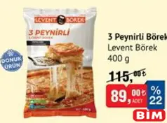 Levent Börek 3 Peynirli Börek 400 g Levent Börek 3 Peynirli Börek 400 g