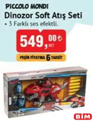 Piccolo Mondi Oyuncak Dinozor Soft Atış Seti Piccolo Mondi Oyuncak Dinozor Soft Atış Seti