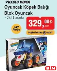 Piccolo Mondi Oyuncak Köpek Balığı Blok Oyuncak 147 Parça Piccolo Mondi Oyuncak Köpek Balığı Blok Oyuncak 147 Parça