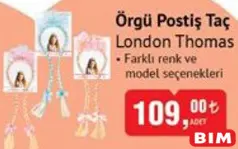 London Thomas Örgü Postiş Taç London Thomas Örgü Postiş Taç