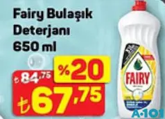 Fairy Bulaşık Deterjanı 650 ml Fairy Bulaşık Deterjanı 650 ml