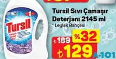 Tursil Sıvı Çamaşır Deterjanı 2145 ml Tursil Sıvı Çamaşır Deterjanı 2145 ml