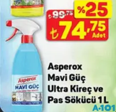 Asperox Mavi Güç Ultra Kireç ve Pas Sökücü 1 L Asperox Mavi Güç Ultra Kireç ve Pas Sökücü 1 L
