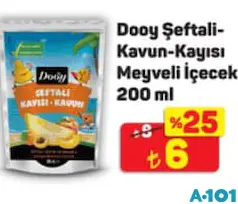 Dooy Şeftali-Kavun-Kayısı Meyveli İçecek 200 ml Dooy Şeftali-Kavun-Kayısı Meyveli İçecek 200 ml