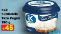 Sek Sürülebilir Taze Peynir 150 g Sek Sürülebilir Taze Peynir 150 g