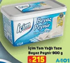 İçim Tam Yağlı Taze Beyaz Peynir 900 g İçim Tam Yağlı Taze Beyaz Peynir 900 g