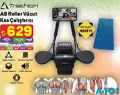 Triathlon AB Roller Vücut Kas Çalıştırıcı Triathlon AB Roller Vücut Kas Çalıştırıcı