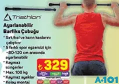 Triathlon Ayarlanabilir Barfiks Çubuğu Triathlon Ayarlanabilir Barfiks Çubuğu