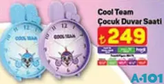 Cool Team Çocuk Duvar Saati Cool Team Çocuk Duvar Saati