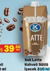 Sek Latte Kahveli Sütlü İçecek 330 ml Sek Latte Kahveli Sütlü İçecek 330 ml